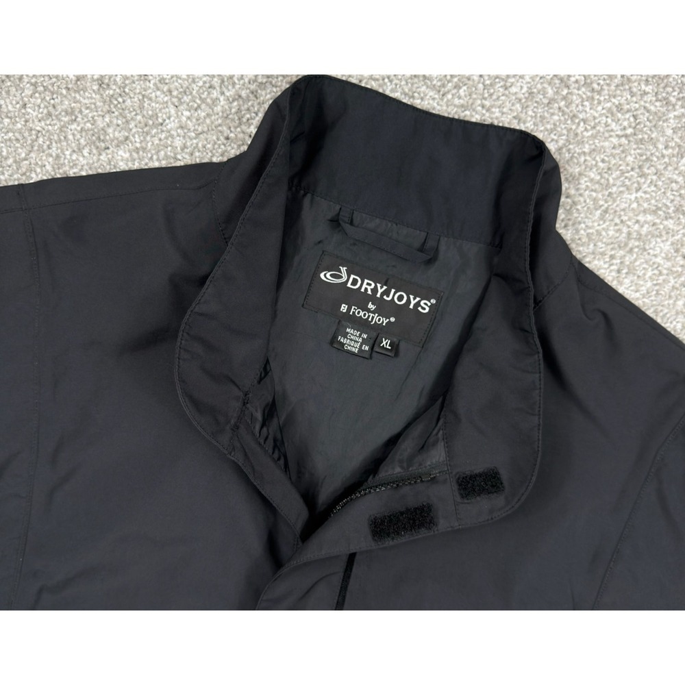 FootJoy DryJoys Mens XL Waterproof Golf Rain Jacket Black FJ Storm Flap